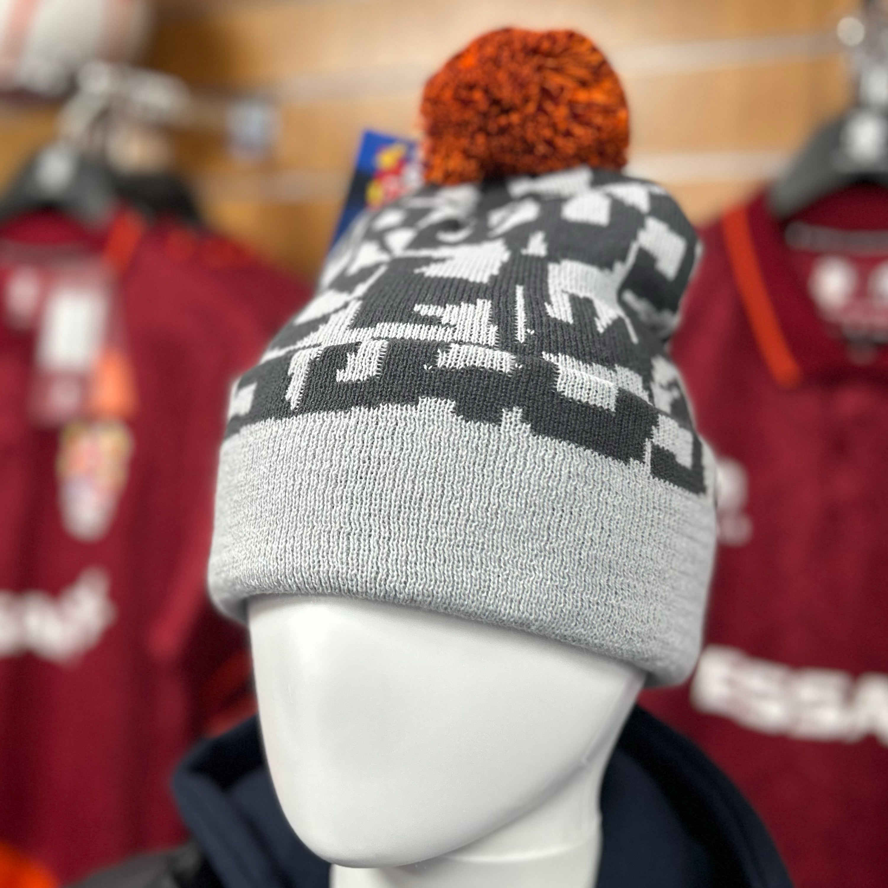 Grey 140 Year Bobble Hat