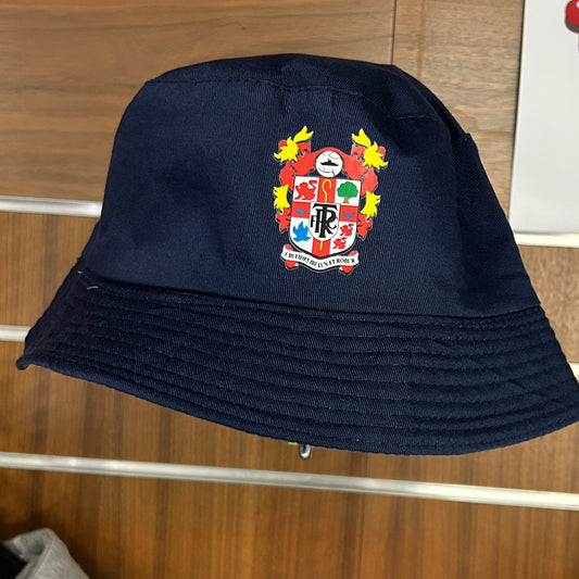 Crest Navy Bucket Hat