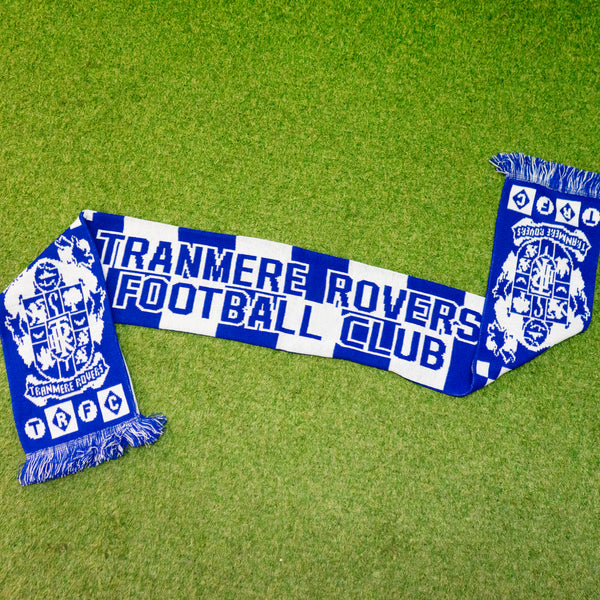 Official Tranmere Rovers New Retro Jacquard Scarf