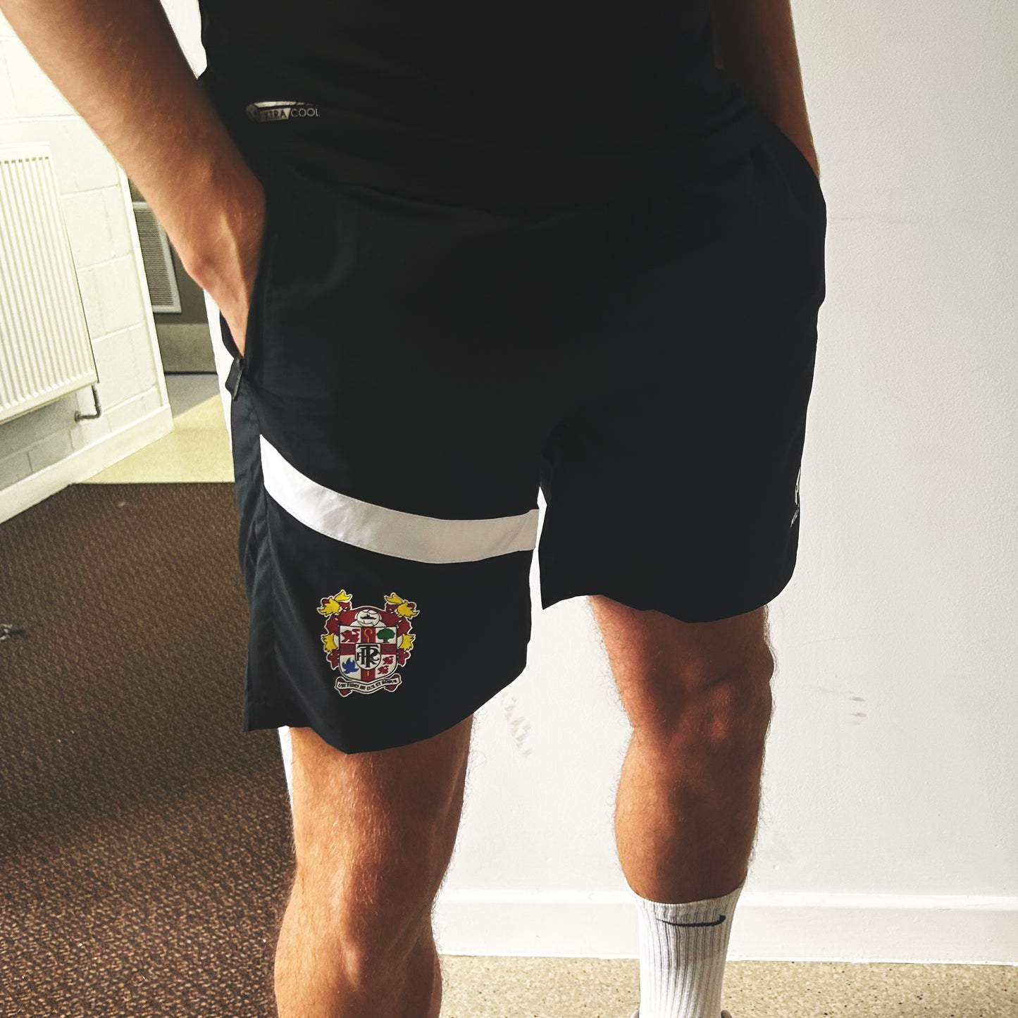 Adult Black Zip Shorts | 2023/24