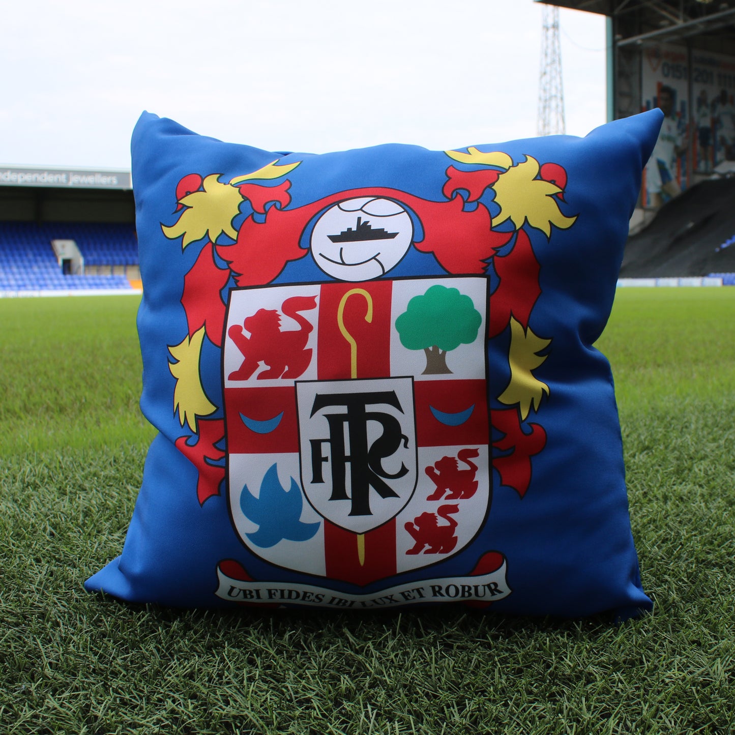 Blue Crest Cushion