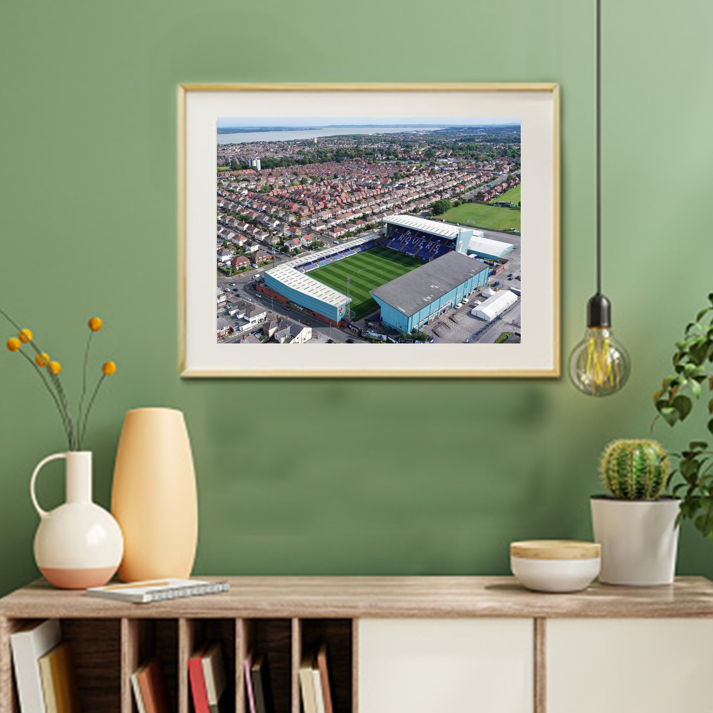 Prenton Park Ariel View A3 Framed Print