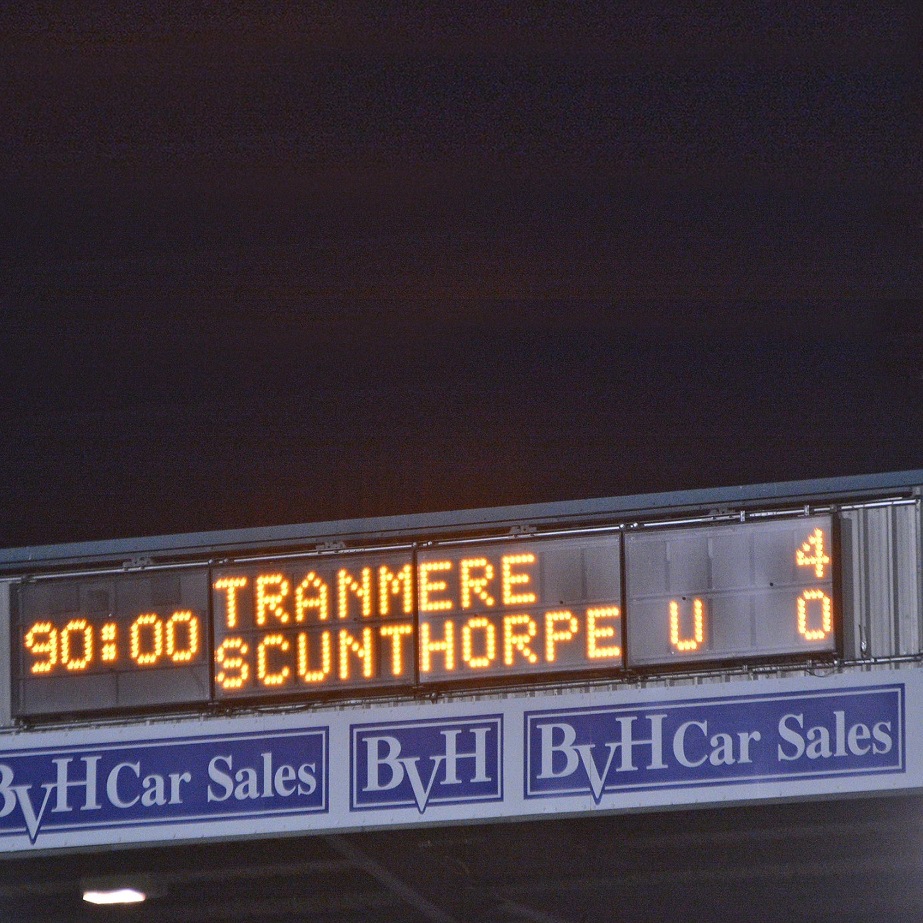 Matchday Scoreboard Message