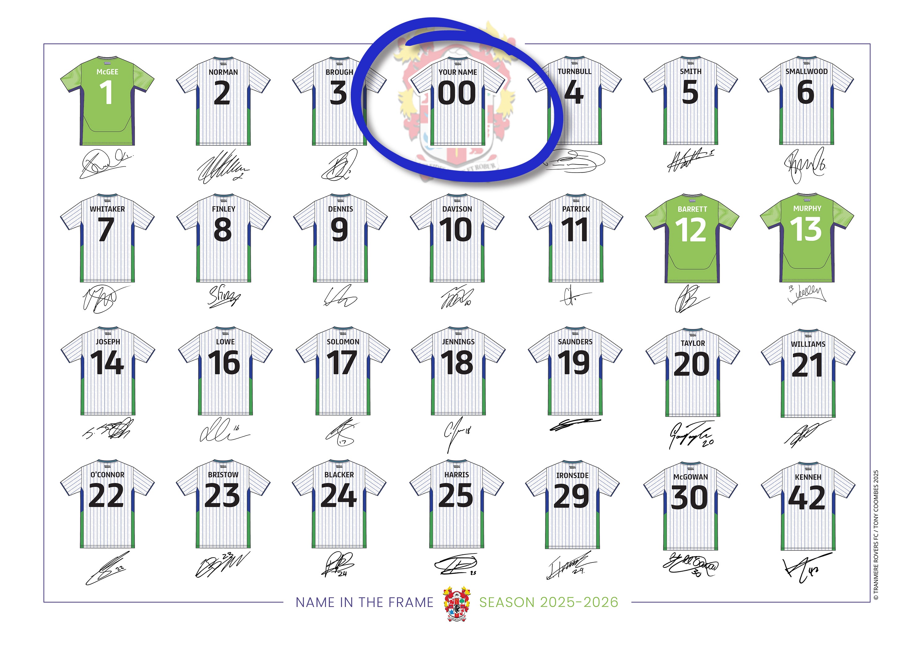 Name In The Frame | A3 Framed