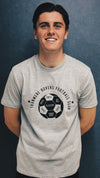"Dalton T-Shirt – Bold Football Motif | Durable Everyday Style" Grey