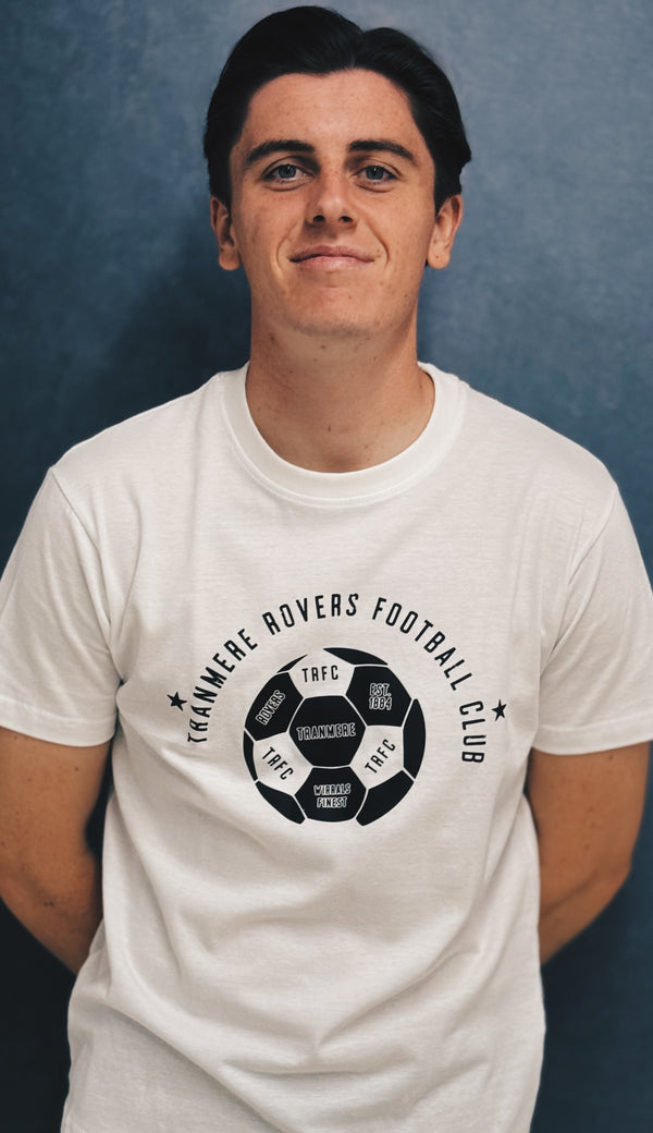 "Dalton T-Shirt – Bold Football Motif | Durable Everyday Style" White