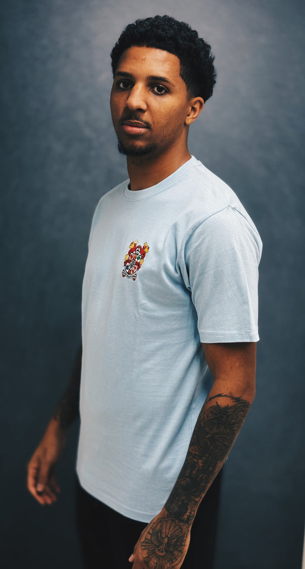 Dalton Crest T-Shirt | Sky Blue