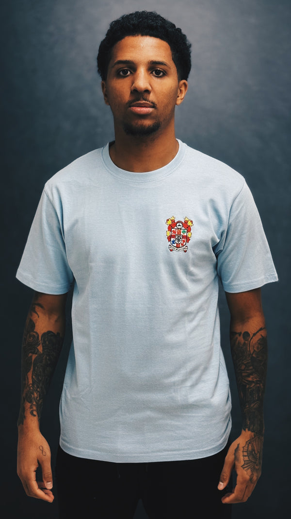 Dalton Crest T-Shirt | Sky Blue