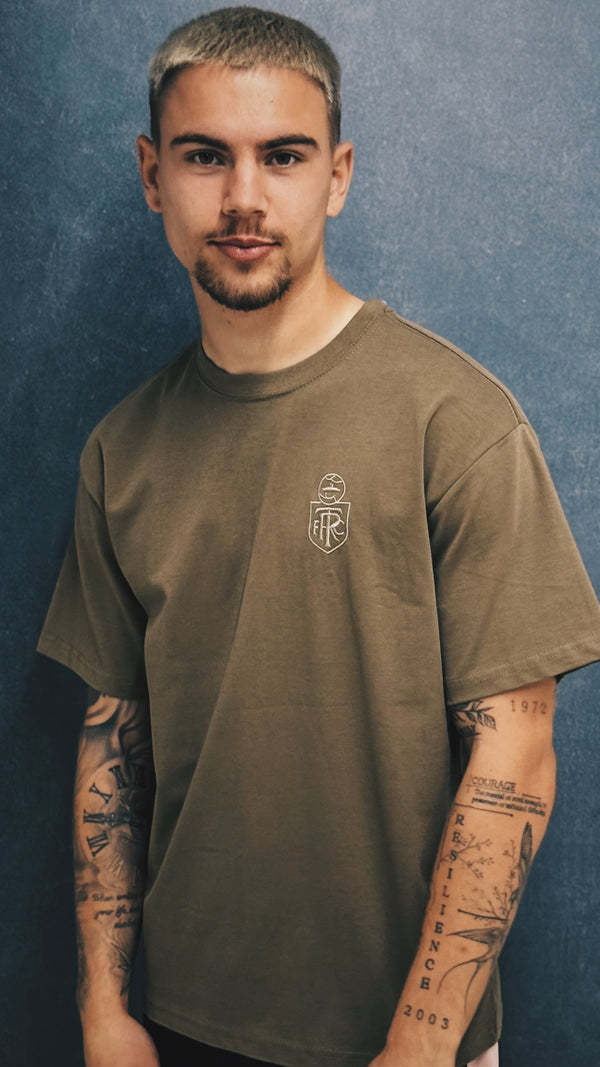 "Elevate – Organic Cotton T-Shirt Khaki | Sustainable & Stylish Comfort 🌱