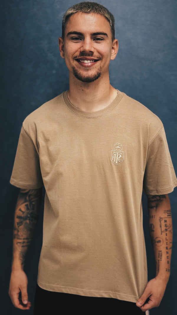 "Elevate – Organic Cotton T-Shirt Oat | Sustainable & Stylish Comfort 🌱