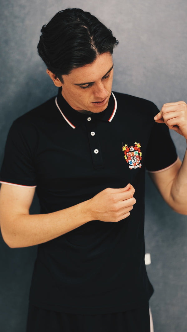 Crest Sport Polo | Black | Crest Collection