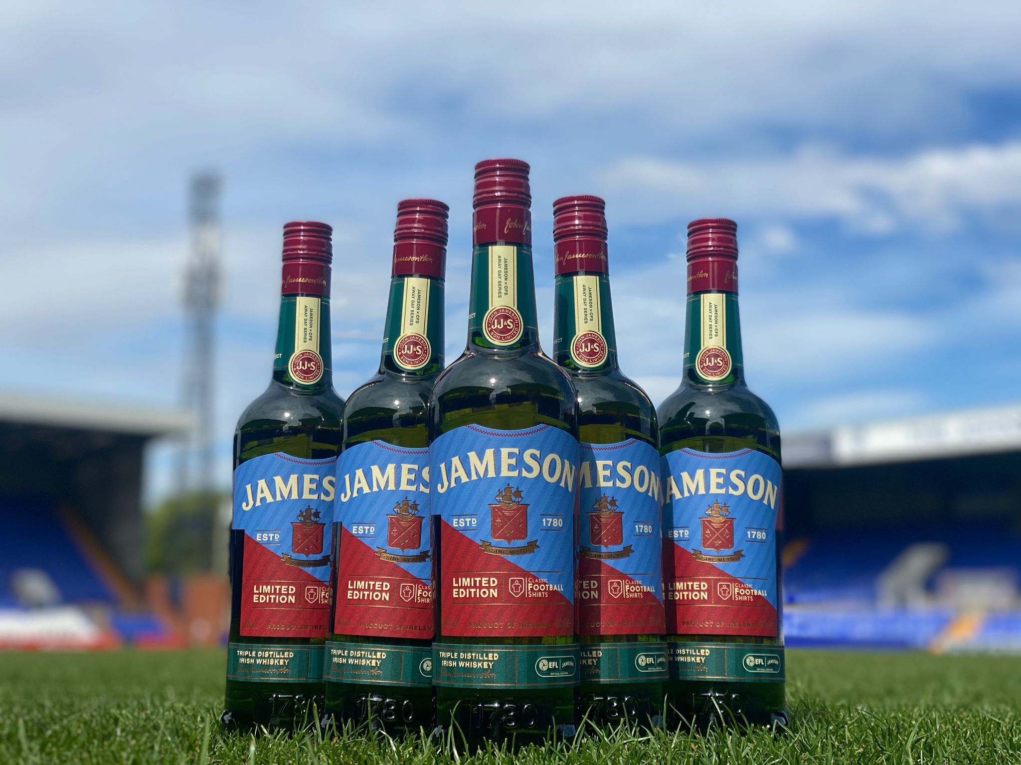 Tranmere Rovers x Jameson’s Whisky 70cl – Limited Edition 1991 Wembley Shirt Bottle