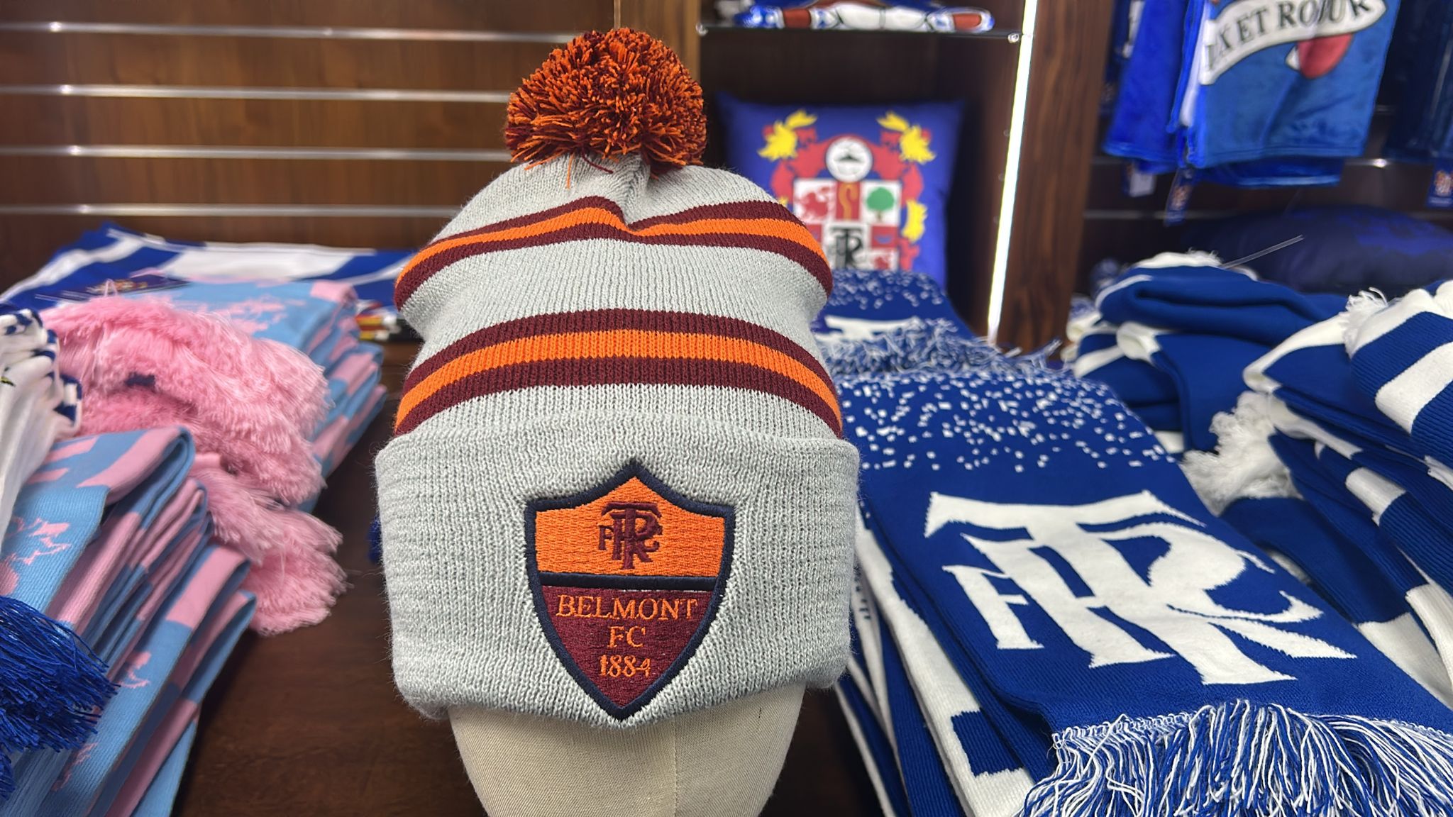 Grey Belmont Bobble Hat