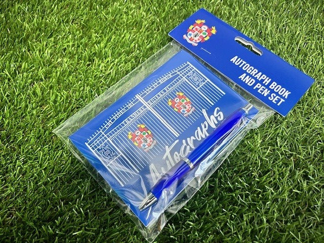 Official Tranmere Rovers Autograph Book & Pen Set