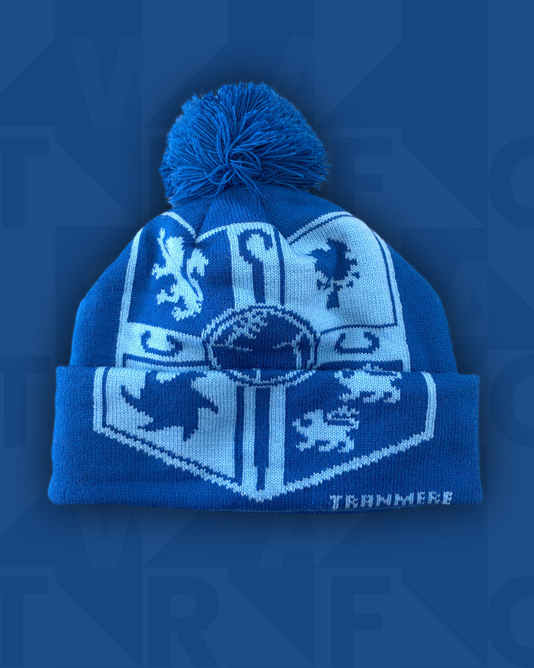Tranmere Blue Crest Bobble Hat