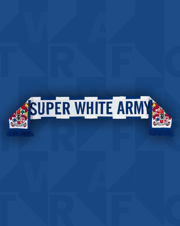 Super White Army Scarf