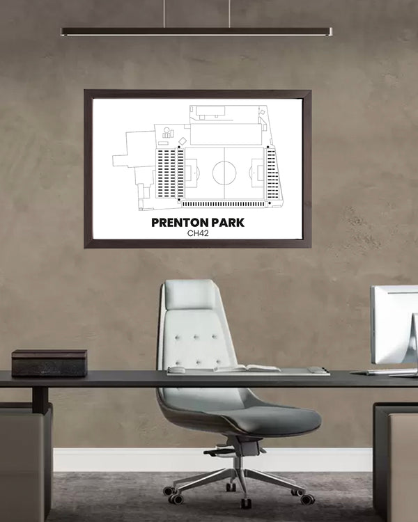 Stadium Plan | A3 Framed Print