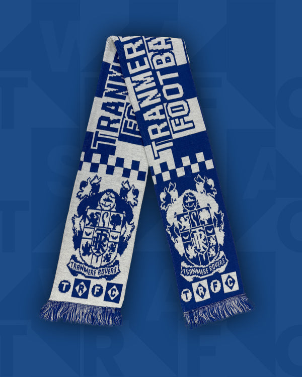 Official Tranmere Rovers New Retro Jacquard Scarf