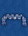 Official Tranmere Rovers New Retro Jacquard Scarf