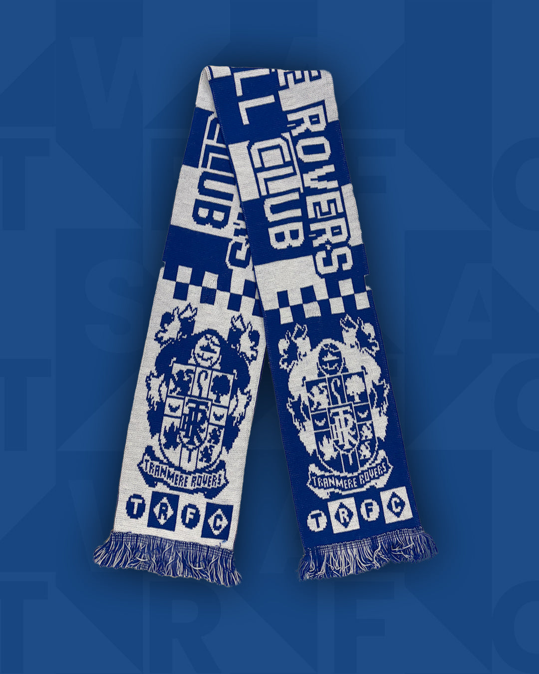 Official Tranmere Rovers New Retro Jacquard Scarf