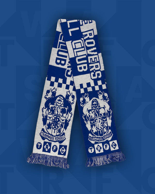 Official Tranmere Rovers New Retro Jacquard Scarf